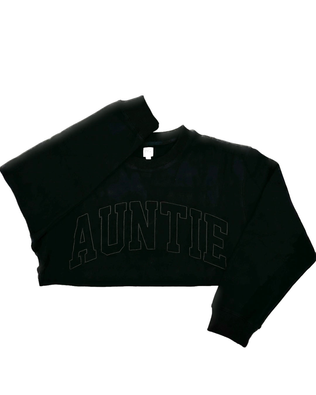 AUNTIE Drop Shoulder Crewneck - BLACK – Brooklyn Grace