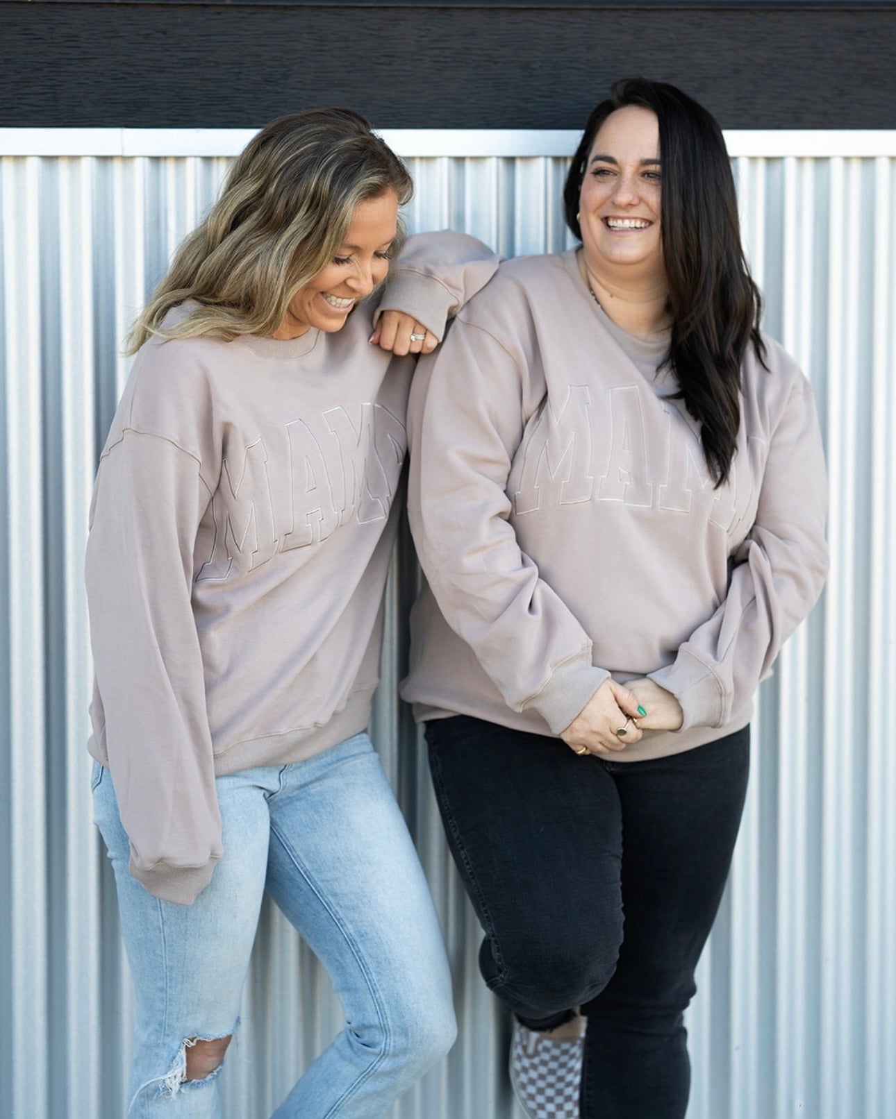 MAMA Drop Shoulder Crew - SIMPLY TAUPE *updated fit*