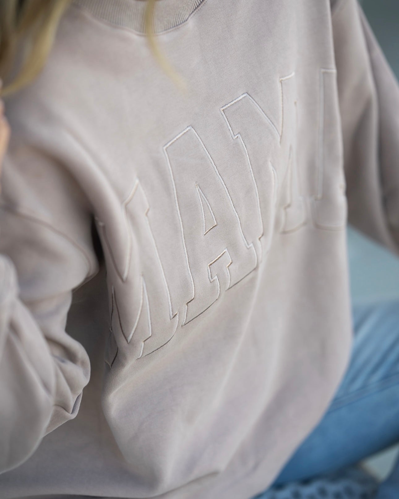 MAMA Drop Shoulder Crew - SIMPLY TAUPE *updated fit*