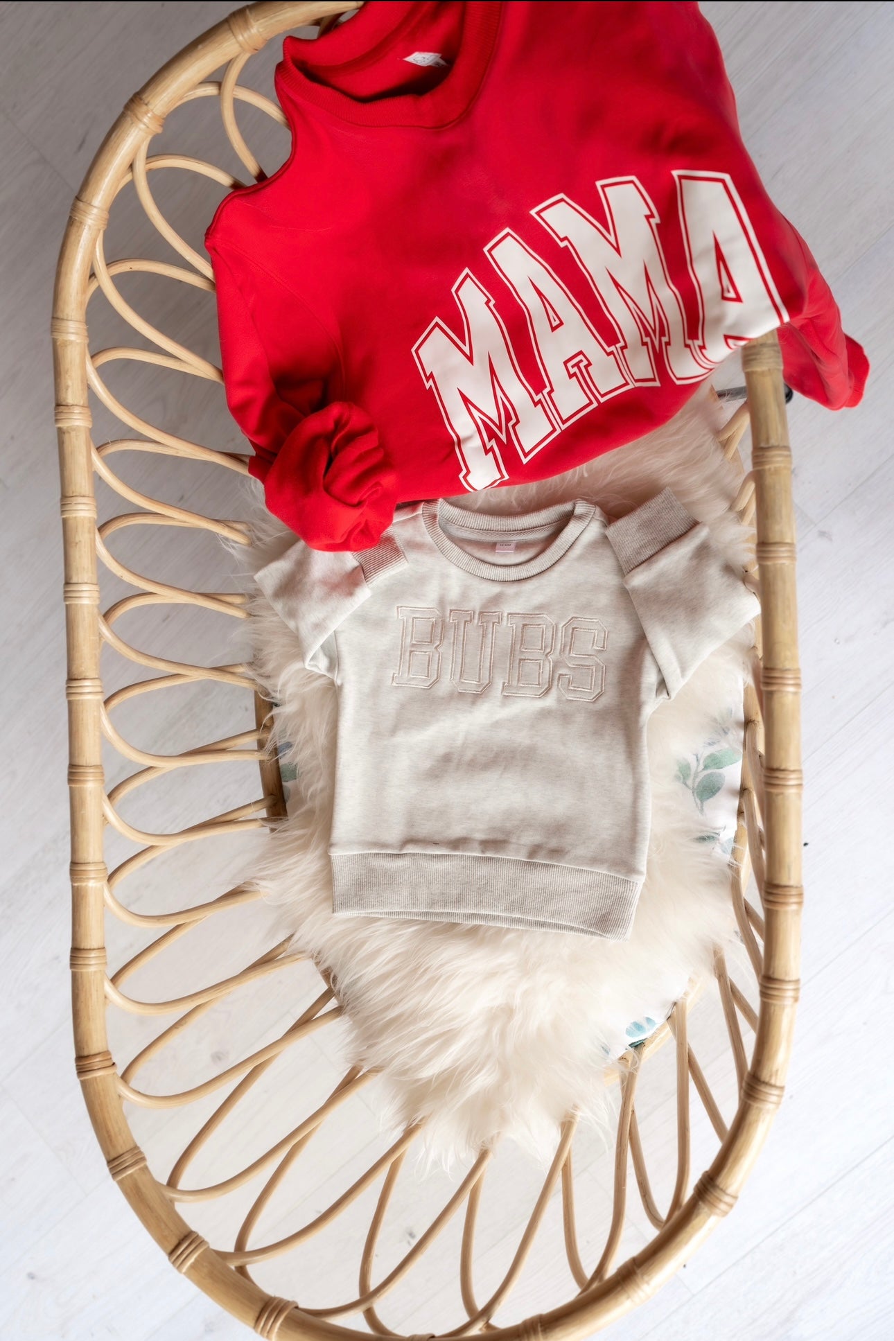 MAMA Drop Shoulder Crewneck - RED - *updated fit*