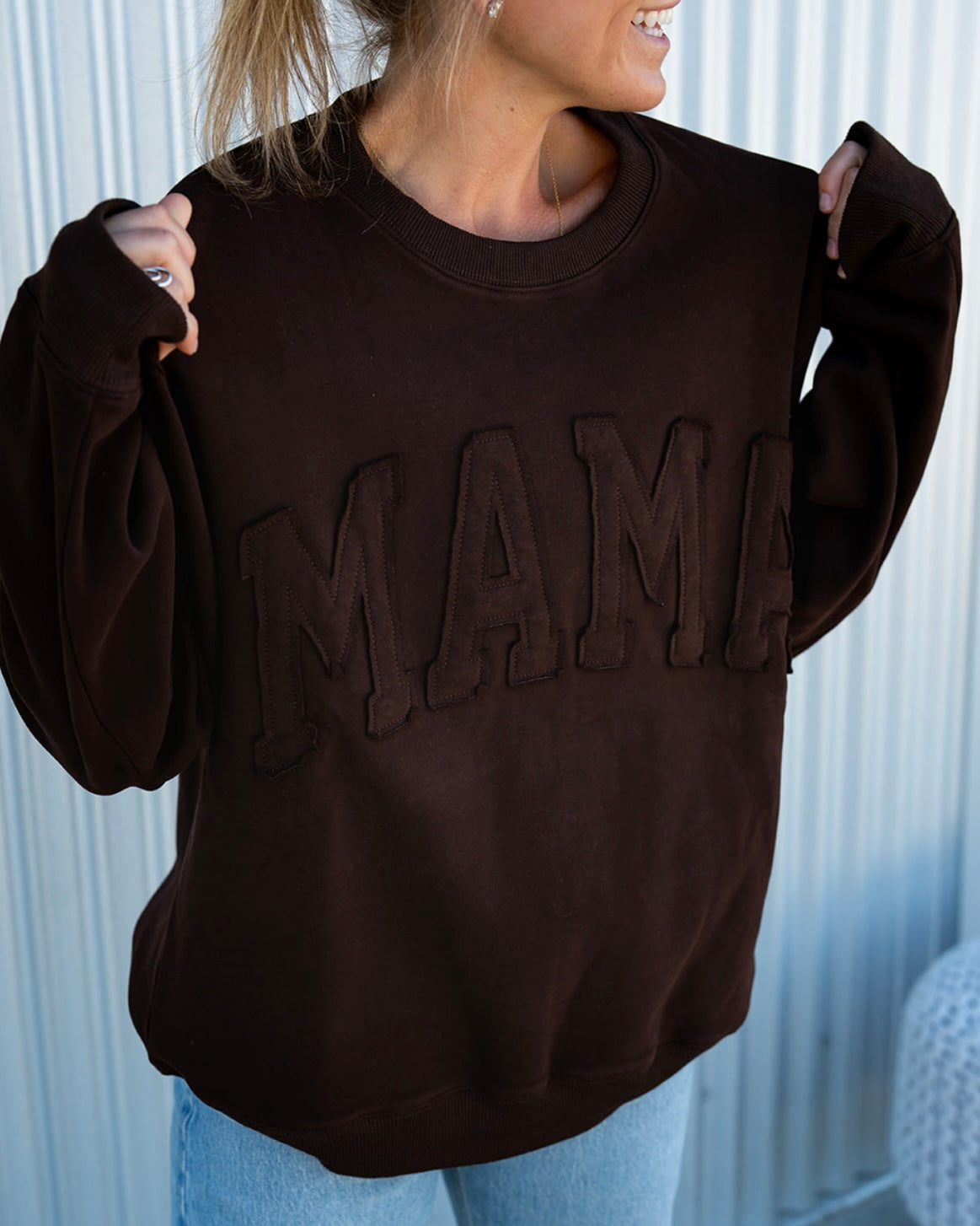 MAMA Drop Shoulder Crew - CONLEY BROWN