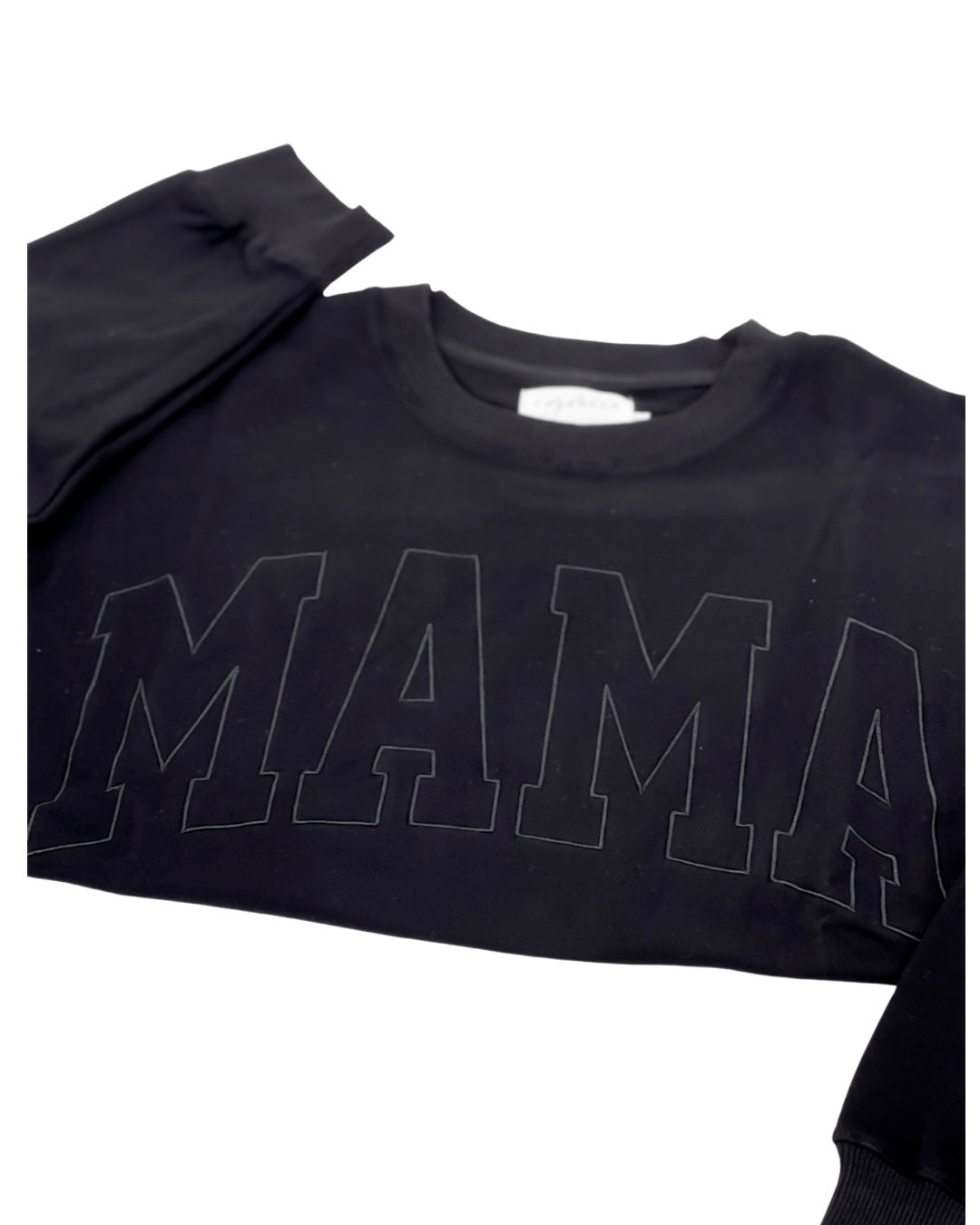 MAMA Drop Shoulder Crew - BLACK - *updated fit*