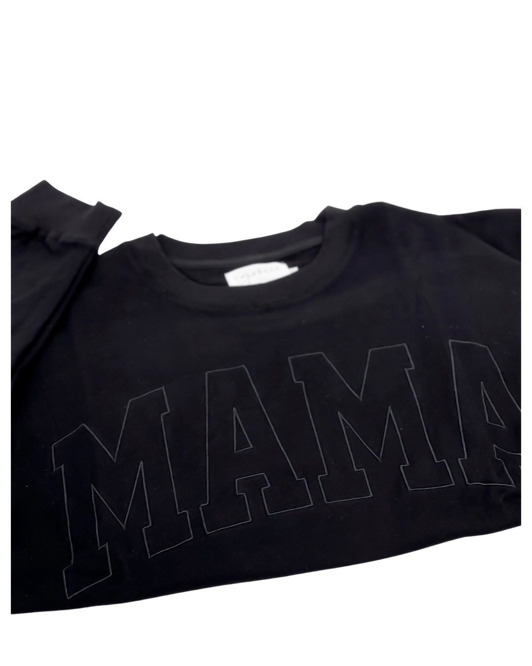 MAMA Drop Shoulder Crew - BLACK - *updated fit*