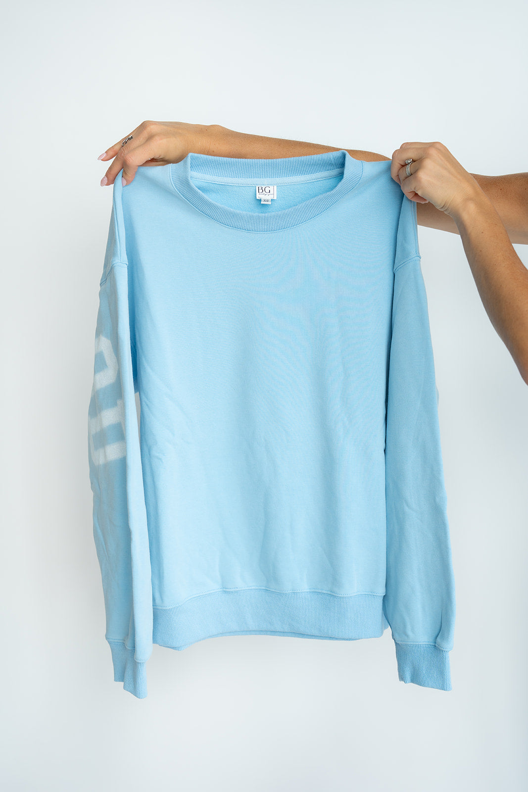 Oversized MOTHERHOOD Crewneck - SKY BLUE
