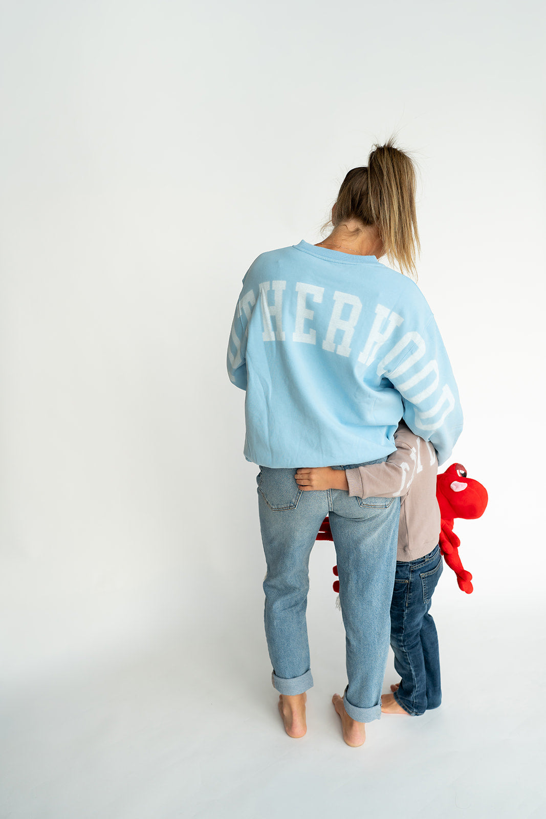 Oversized MOTHERHOOD Crewneck - SKY BLUE