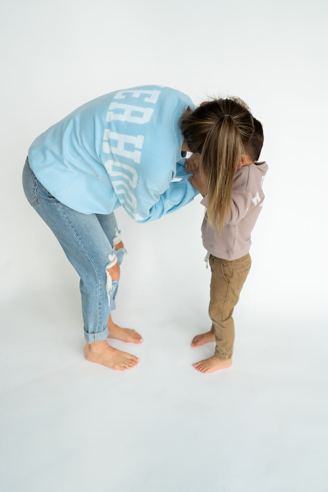 Oversized MOTHERHOOD Crewneck - SKY BLUE