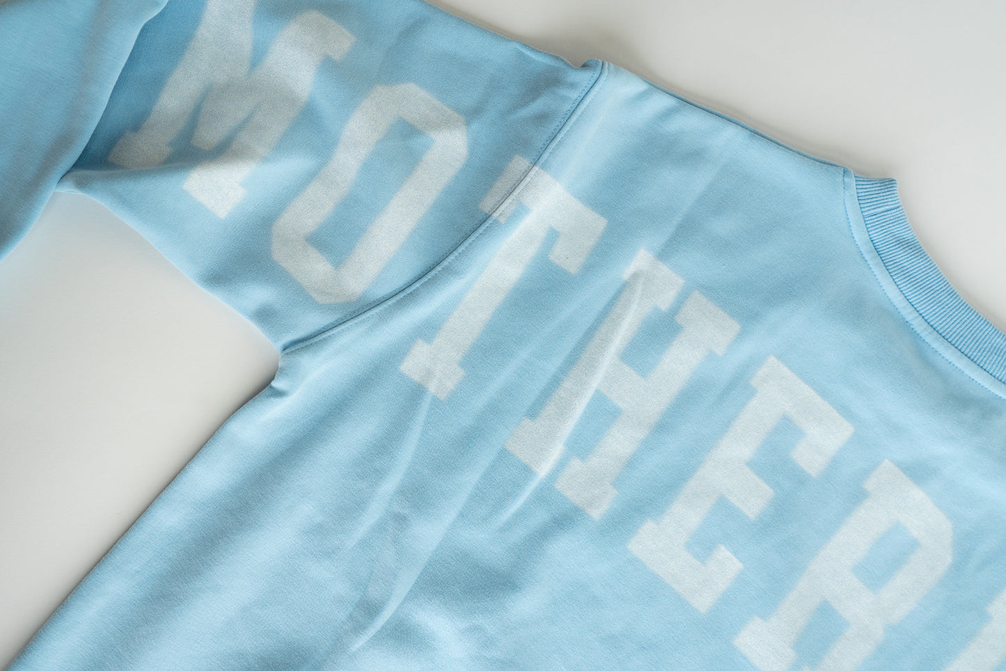 Oversized MOTHERHOOD Crewneck - SKY BLUE