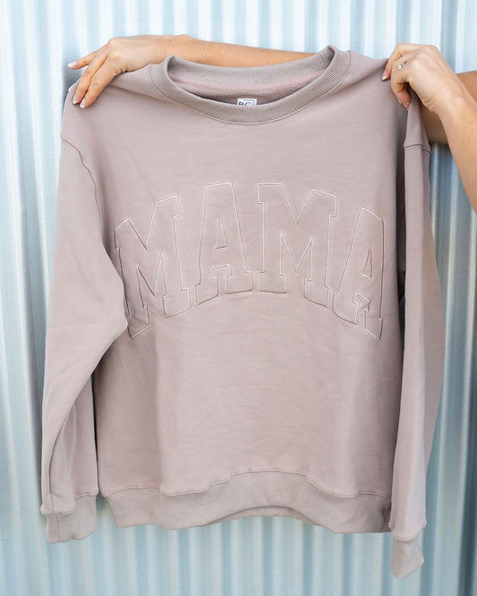 MAMA Drop Shoulder Crew - SIMPLY TAUPE *updated fit*